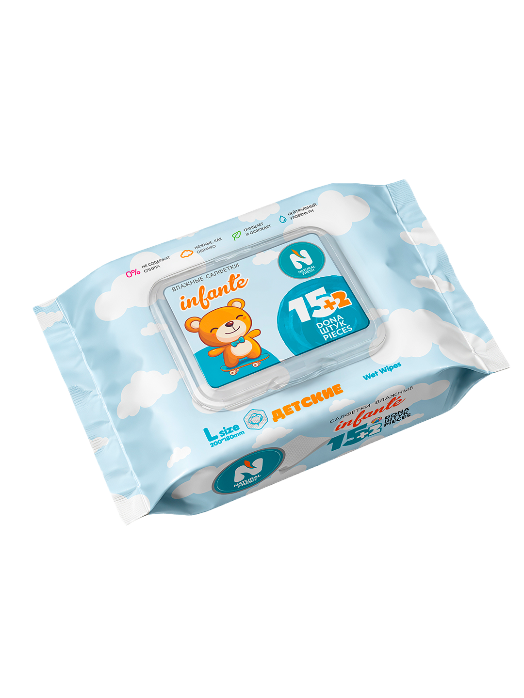 Natural Fresh Infante Baby Wet Wipes